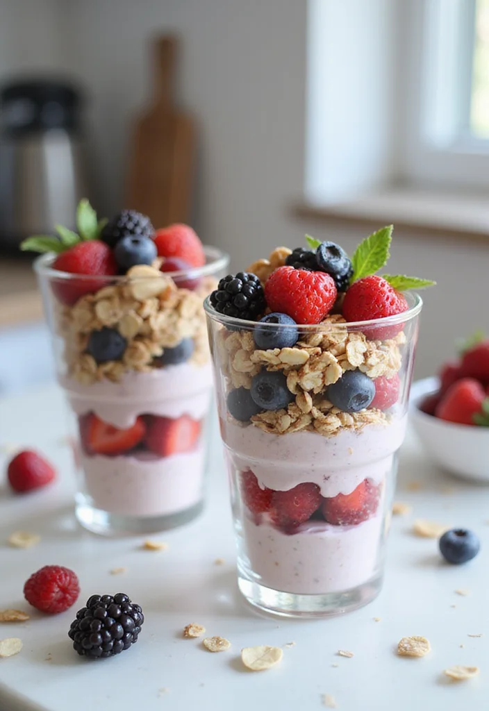 10 Quick Oatmeal Dessert Recipes for Sweet Snacks - 5. Berry Almond Oatmeal Parfait