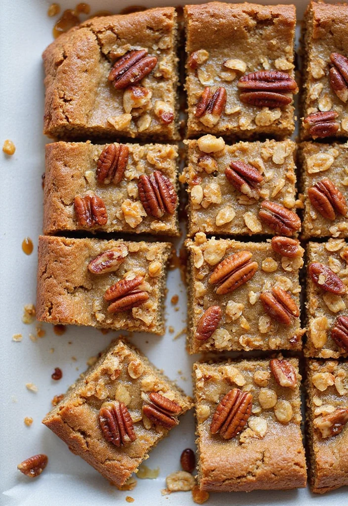10 Quick Oatmeal Dessert Recipes for Sweet Snacks - 9. Maple Pecan Oatmeal Bars