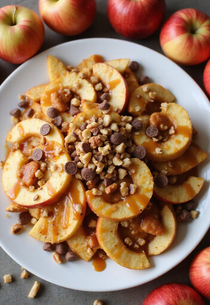 10 Simple 3 Ingredient Dessert Recipes for Busy Days - 8. Apple Nachos