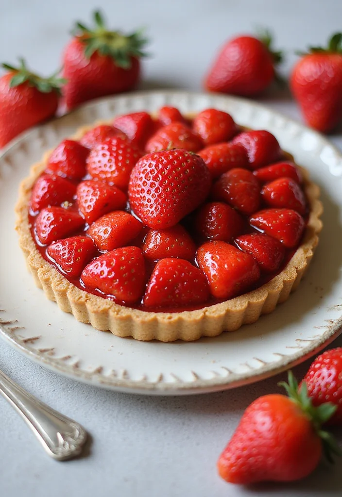 10 Vegan Bakery Recipes for Easy Homemade Treats - 10. Fresh Strawberry Vegan Tart