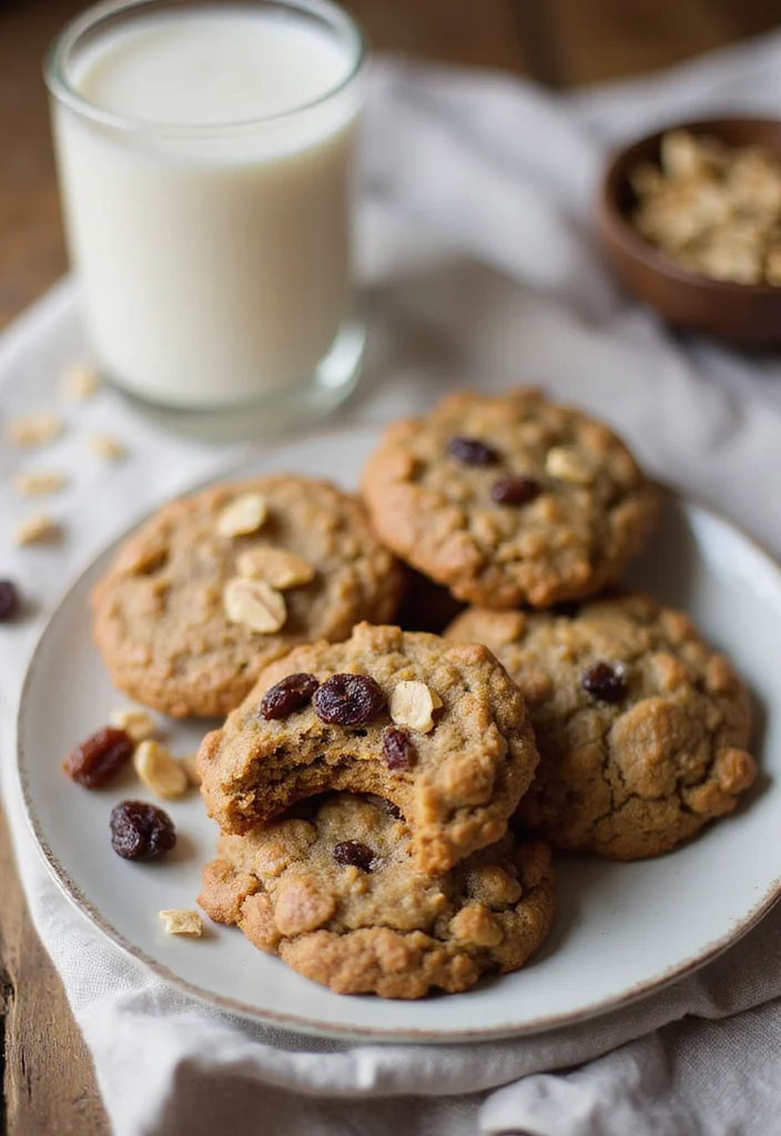 10 Vegan Bakery Recipes for Easy Homemade Treats - 6. Chewy Vegan Oatmeal Raisin Cookies