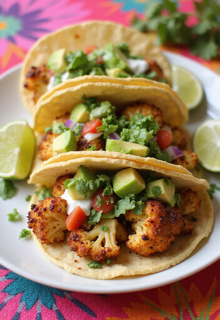 10 Vegan Cauliflower Recipes for Versatile Cooking - 2. Roasted Cauliflower Tacos