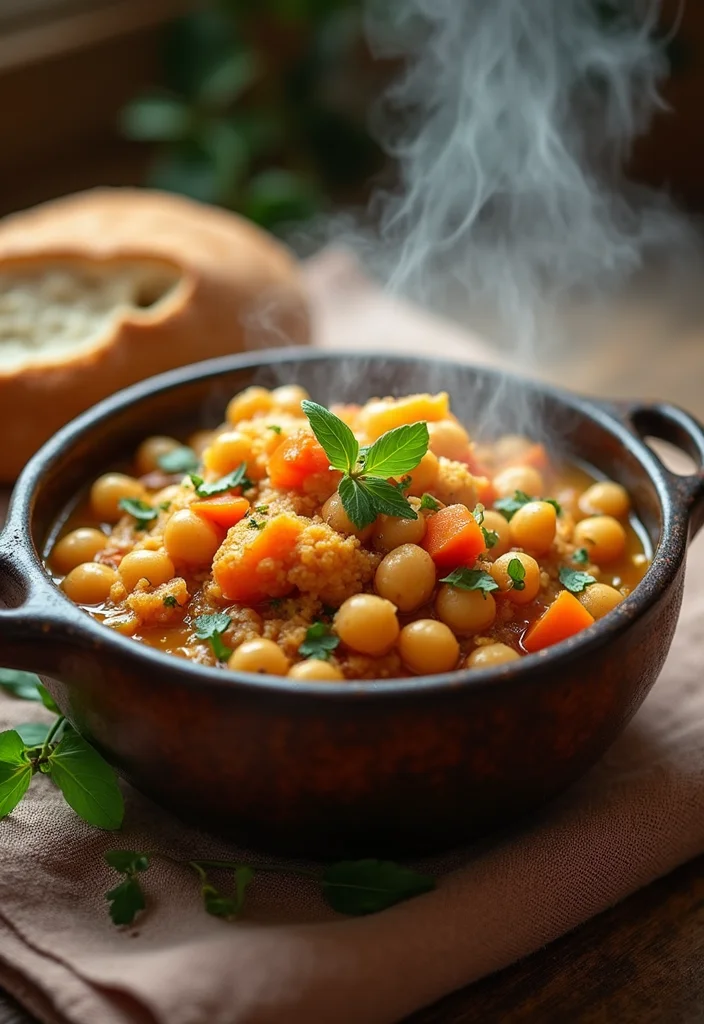 10 Vegan Cauliflower Recipes for Versatile Cooking - 5. Cauliflower and Chickpea Stew