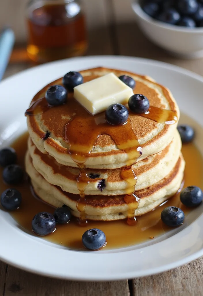 12 Blueberry Dessert Recipes Full of Bright Sweet Flavor - 10. Blueberry Flaxseed Pancakes