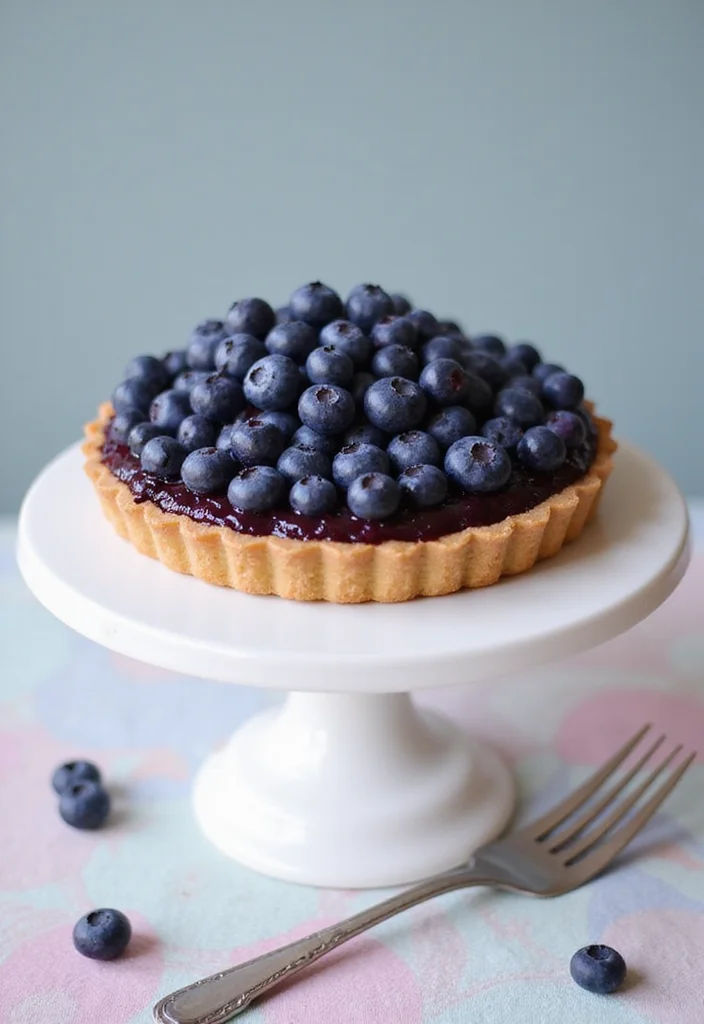 12 Blueberry Dessert Recipes Full of Bright Sweet Flavor - 11. Blueberry Tart