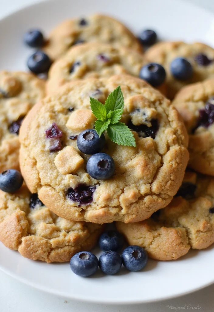 12 Blueberry Dessert Recipes Full of Bright Sweet Flavor - 2. Blueberry Oatmeal Cookies