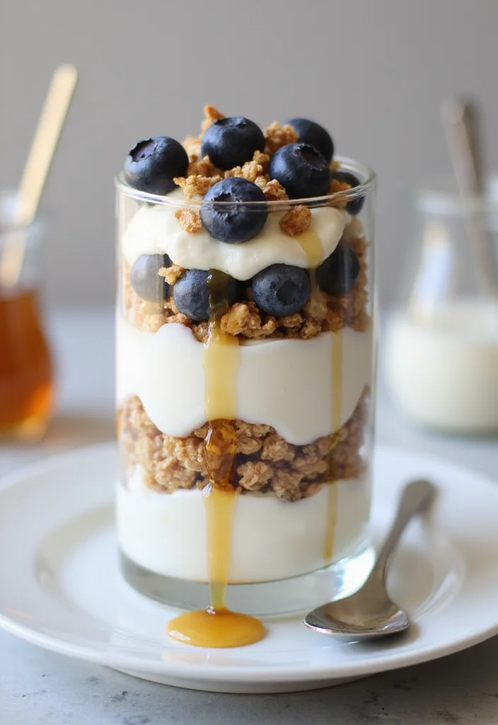 12 Blueberry Dessert Recipes Full of Bright Sweet Flavor - 6. Blueberry Yogurt Parfait