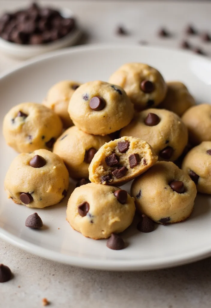 12 Chocolate Dessert Recipes for Rich Easy Indulgence - 10. Chocolate Chip Cookie Dough Bites