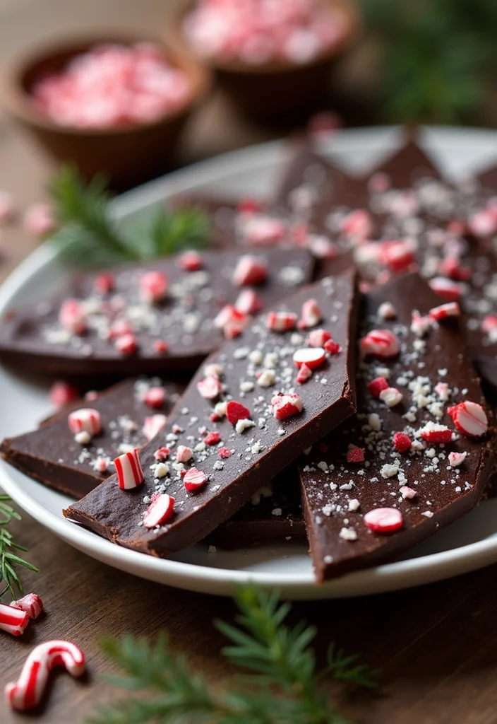 12 Christmas Dessert Recipes for Festive Celebrations - 2. Vegan Chocolate Peppermint Bark