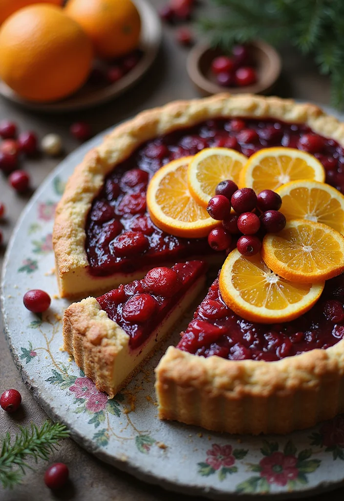 12 Christmas Dessert Recipes for Festive Celebrations - 6. Vegan Cranberry Orange Tart