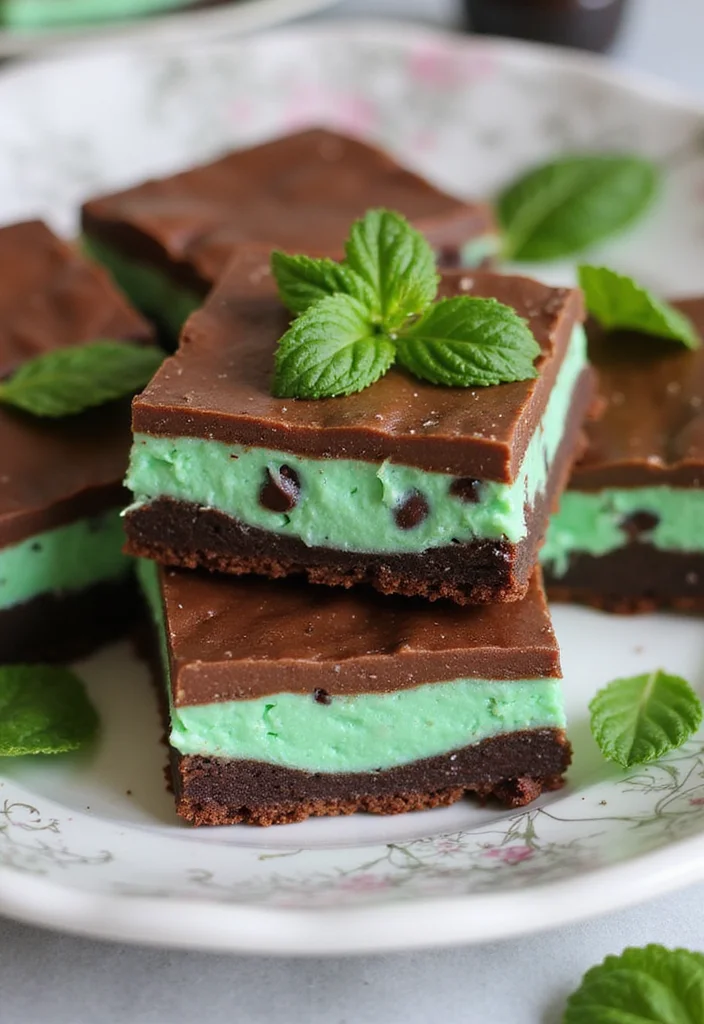 12 Dessert Bar Recipes Perfect for Parties and Sharing - 7. Mint Chocolate Chip Bars