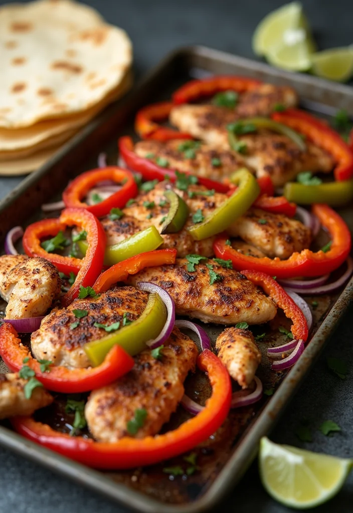 12 Family Dinner Recipes for Busy Weeknights - 1. One-Pan Chicken Fajitas