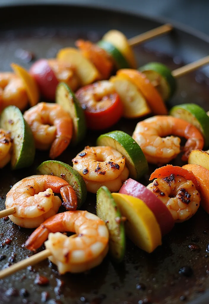 12 Griddle Dinner Recipes for Quick Weeknight Cooking - 4. Shrimp and Vegetable Skewers