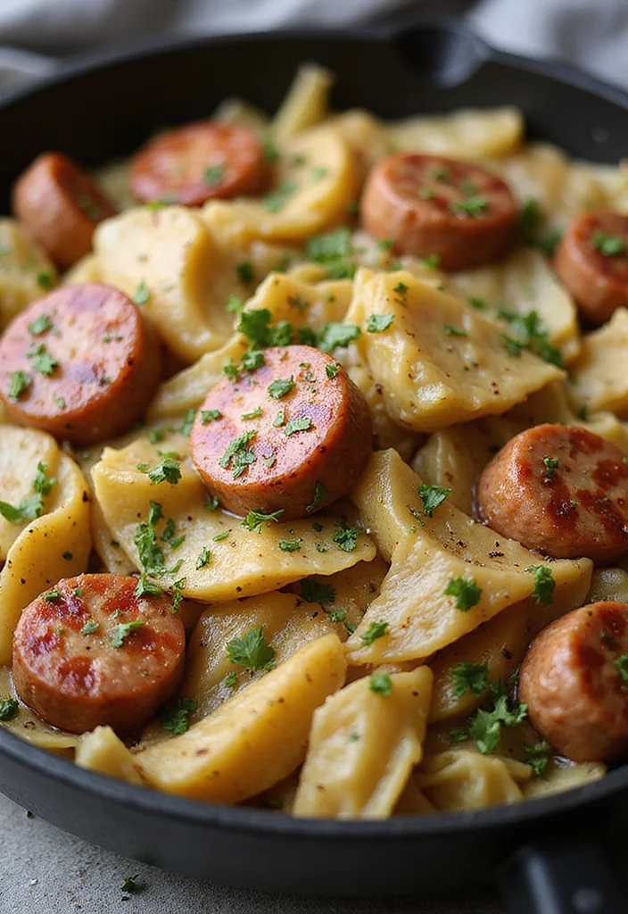 12 Healthy Budget Recipes That Maximize Flavor - 10. Cabbage and Sausage Skillet