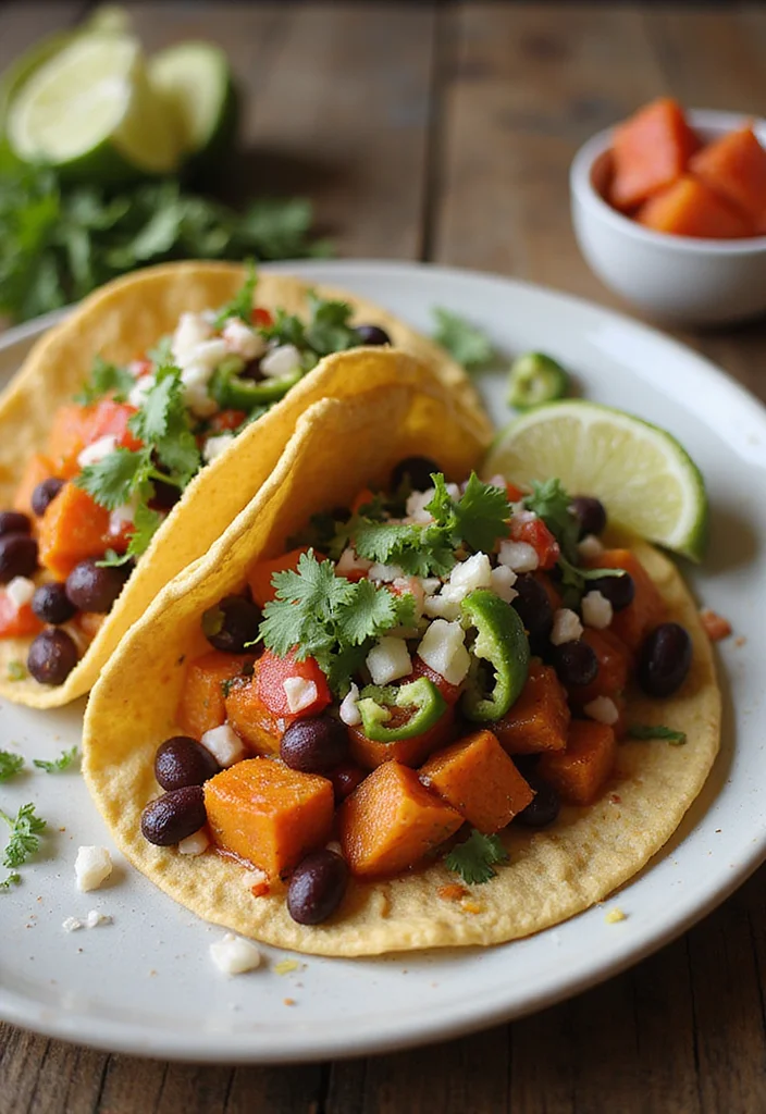 12 Healthy Budget Recipes That Maximize Flavor - 3. Sweet Potato and Black Bean Tacos