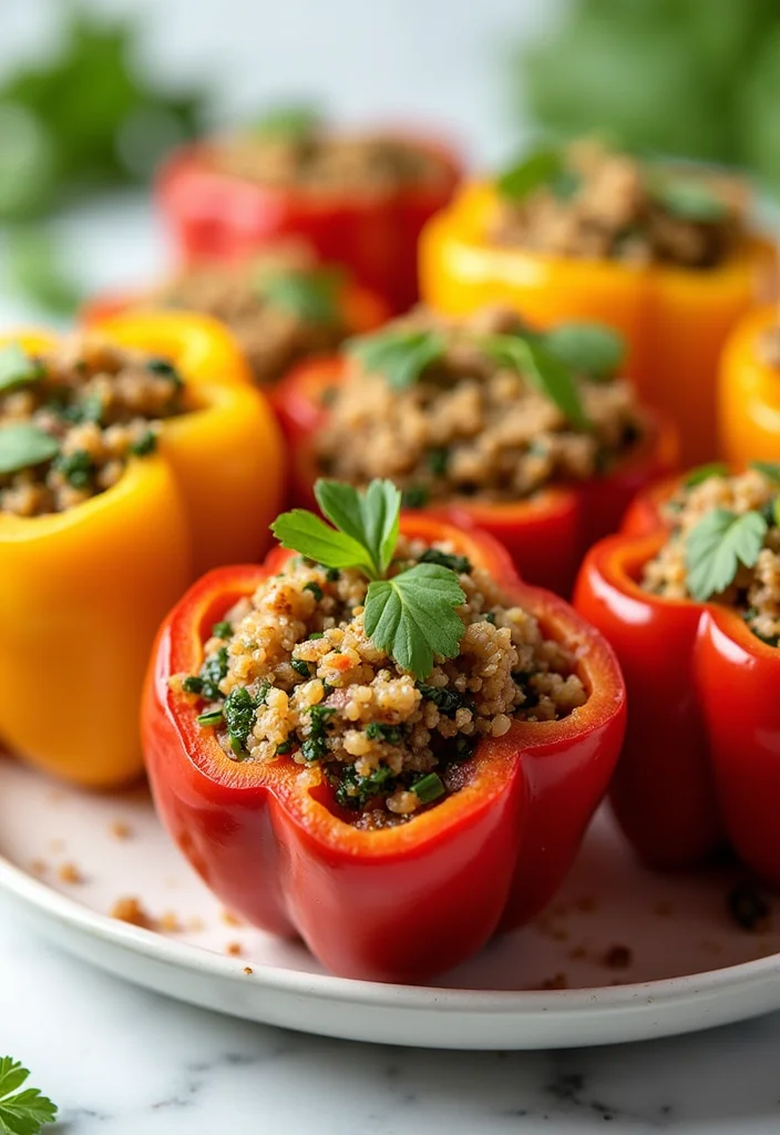12 Healthy Budget Recipes That Maximize Flavor - 7. Quinoa Stuffed Bell Peppers