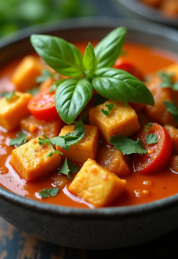 12 Healthy Dairy Free Dinner Recipes for Clean Eating - 10. Thai Red Curry with Tofu