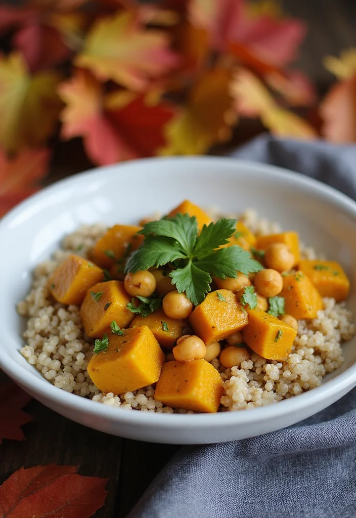12 Healthy Fall Recipes with Warm Seasonal Flavors - 1. Butternut Squash & Chickpea Curry
