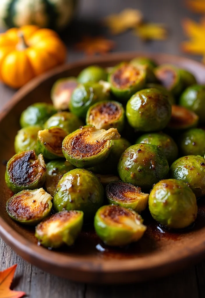 12 Healthy Fall Recipes with Warm Seasonal Flavors - 8. Maple Glazed Brussels Sprouts