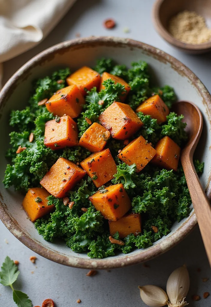 12 Healthy Meal Prep Recipes for Stress Free Weeks - 3. Sweet Potato & Kale Stir-Fry