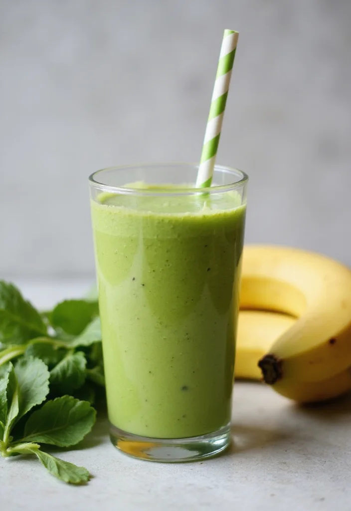 12 Healthy Meal Prep Recipes for Stress Free Weeks - 5. Creamy Avocado & Spinach Smoothie