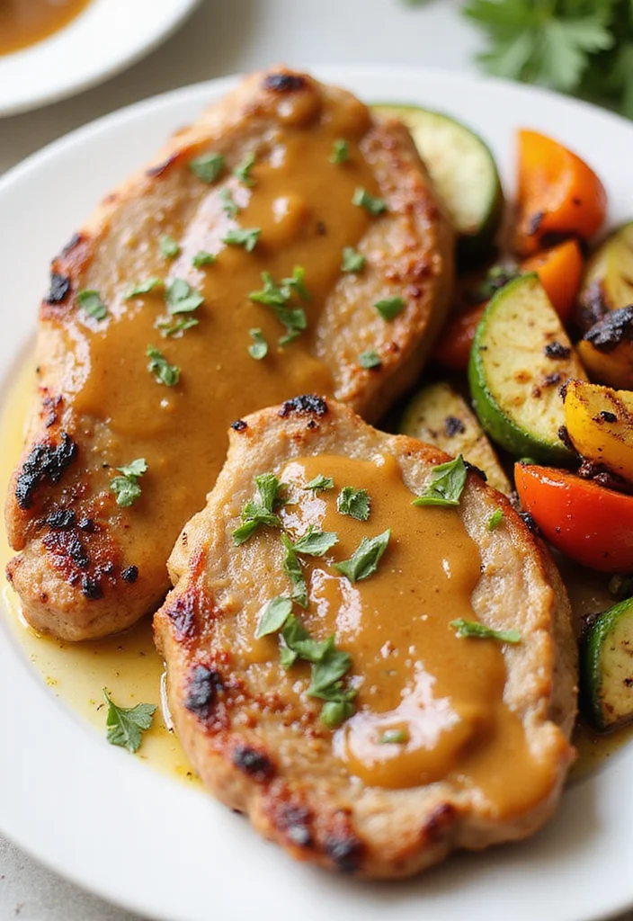 12 Healthy Meat Recipes Light and Satisfying - 6. Honey Mustard Grilled Pork Chops