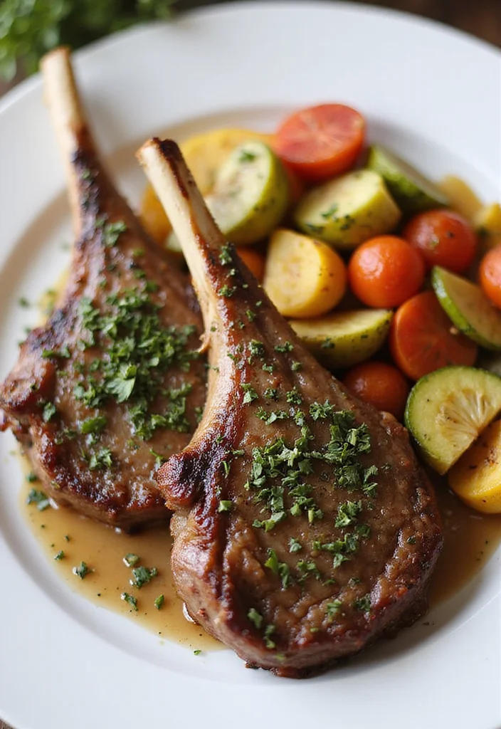 12 Healthy Meat Recipes Light and Satisfying - 8. Herb-Crusted Lamb Chops