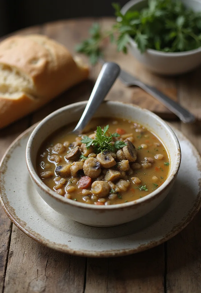 12 Healthy Mushroom Recipes for Simple Weeknight Dishes - 5. Mushroom and Lentil Soup