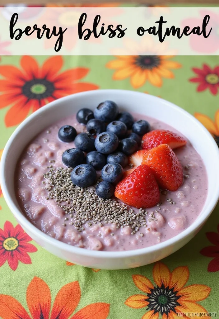 12 Healthy Oatmeal Recipes for Easy Everyday Meals - 1. Berry Bliss Oatmeal