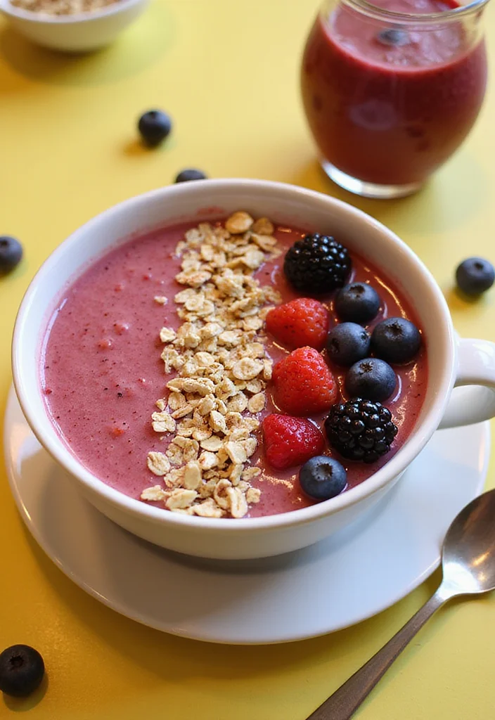 12 Healthy Oatmeal Recipes for Easy Everyday Meals - 10. Oatmeal Smoothie Bowl