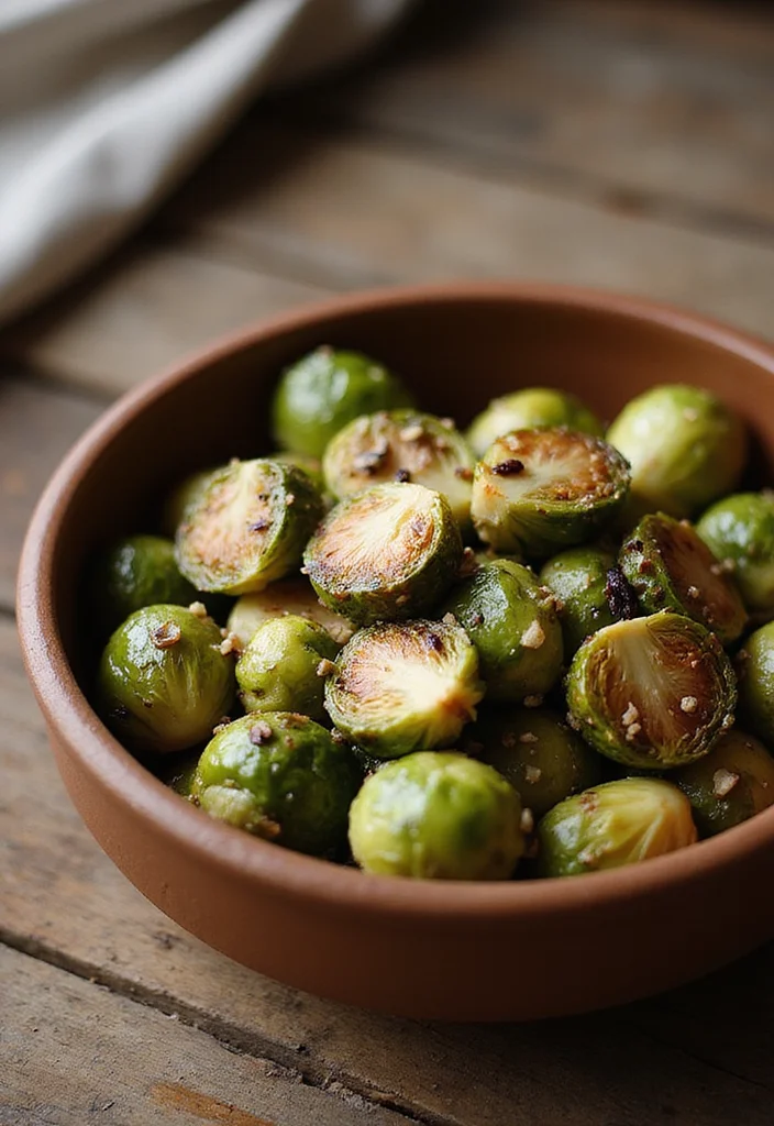 12 Healthy Pescatarian Recipes for Easy Meals - 12. Garlic Parmesan Roasted Brussels Sprouts with Anchovies