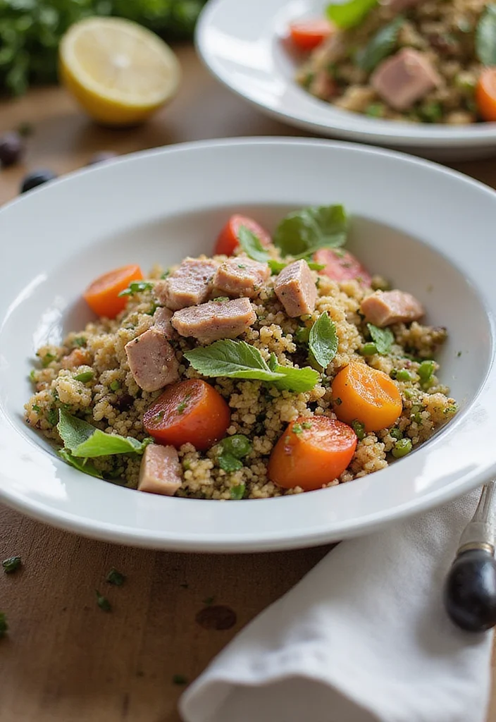 12 Healthy Pescatarian Recipes for Easy Meals - 2. Mediterranean Quinoa Salad with Tuna