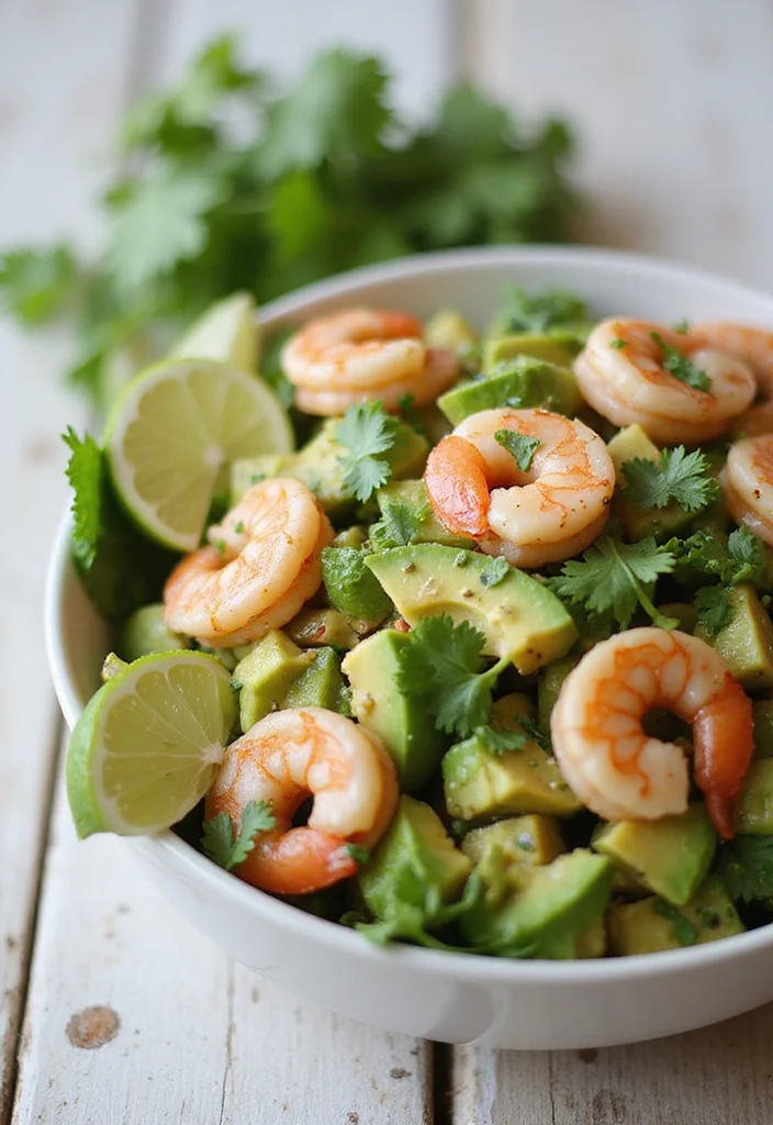 12 Healthy Pescatarian Recipes for Easy Meals - 6. Shrimp and Avocado Salad