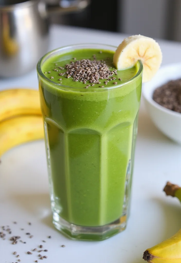 12 Healthy Smoothie Recipes for Energy and Balance - 1. Green Power Smoothie