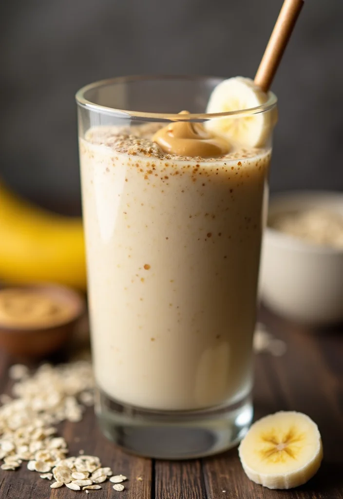 12 Healthy Smoothie Recipes for Energy and Balance - 6. Peanut Butter Oatmeal Smoothie