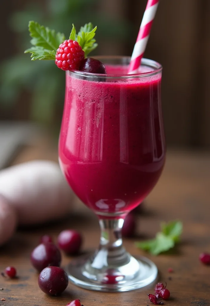 12 Healthy Smoothie Recipes for Energy and Balance - 8. Beetroot Berry Smoothie