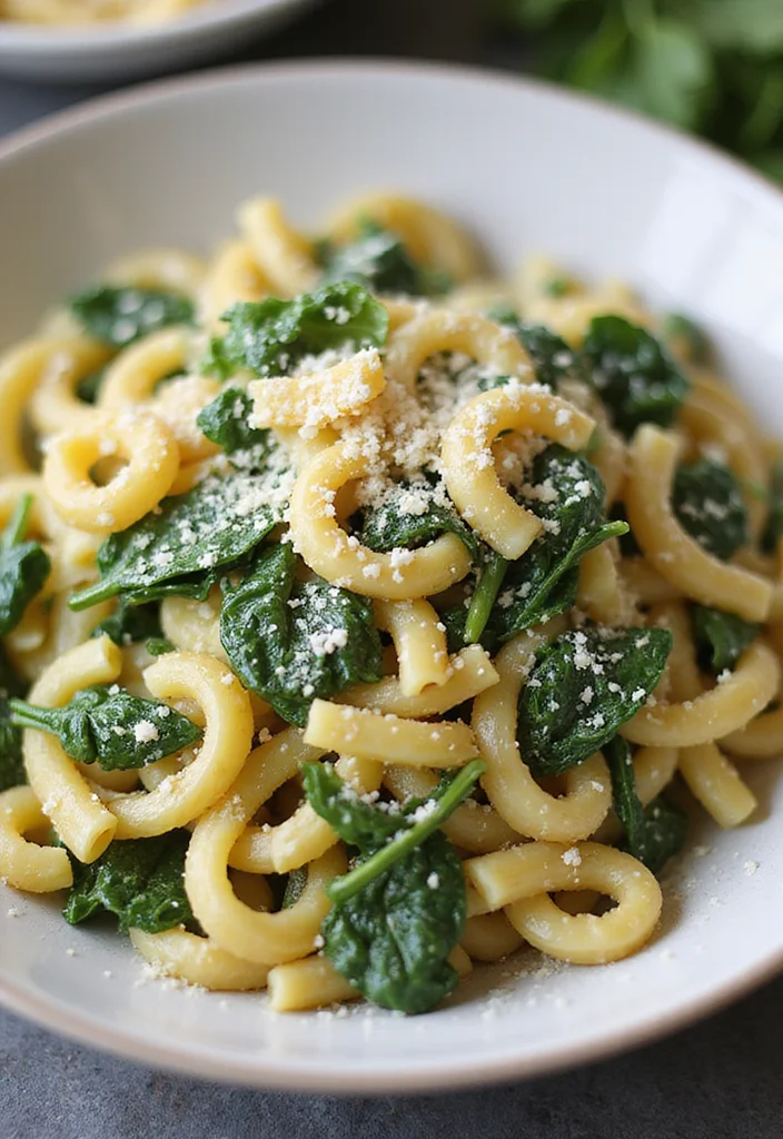 12 High Protein Vegan Recipes for Everyday Strength - 11. Creamy Vegan Pasta with Spinach