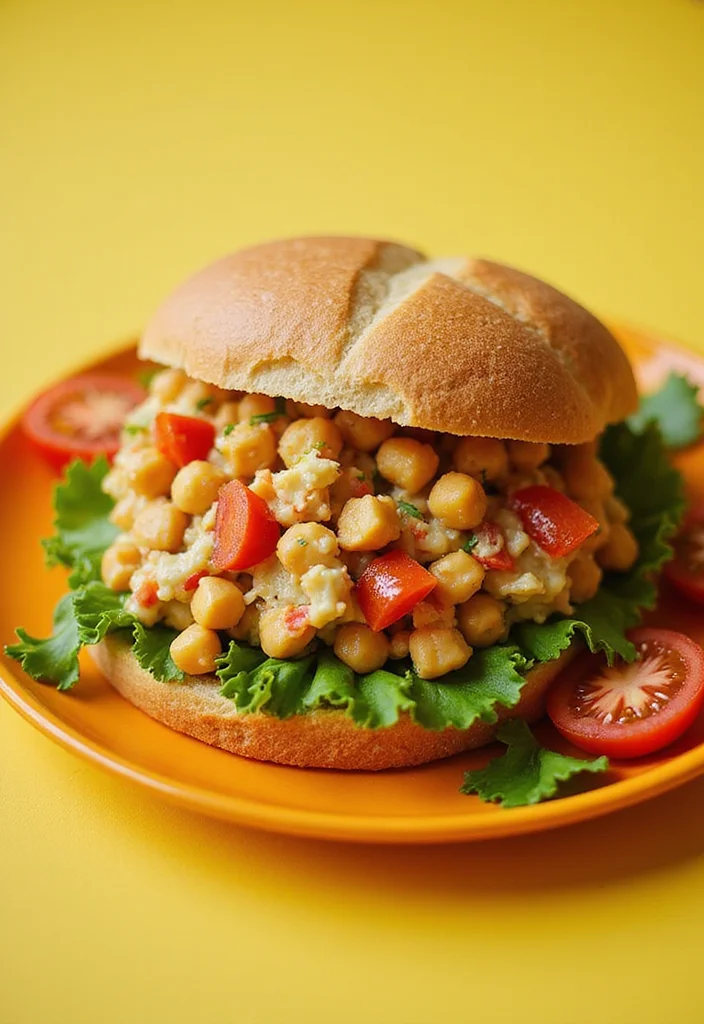 12 High Protein Vegan Recipes for Everyday Strength - 3. Chickpea Salad Sandwich