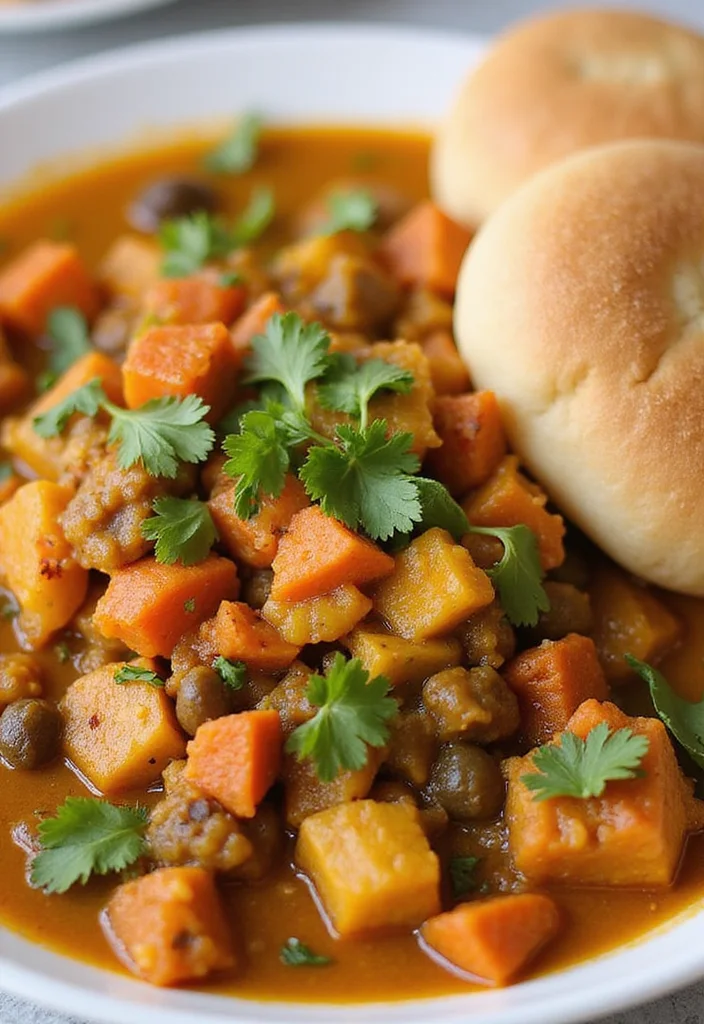 12 Indian Vegan Recipes Full of Bold Flavor - 3. Pav Bhaji - Spiced Vegetable Mash Served with Bread Rolls