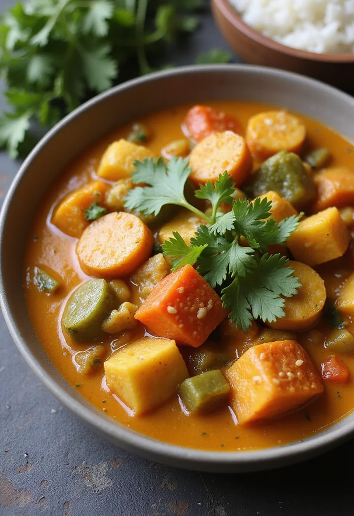 12 Indian Vegan Recipes Full of Bold Flavor - 9. Vegetable Curry - Hearty Mixed Veggie Stew