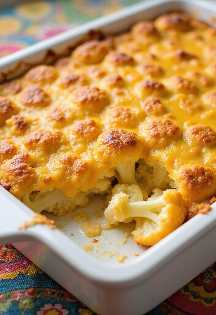 12 Keto Cauliflower Recipes for Low Carb Comfort - 2. Cheesy Cauliflower Casserole