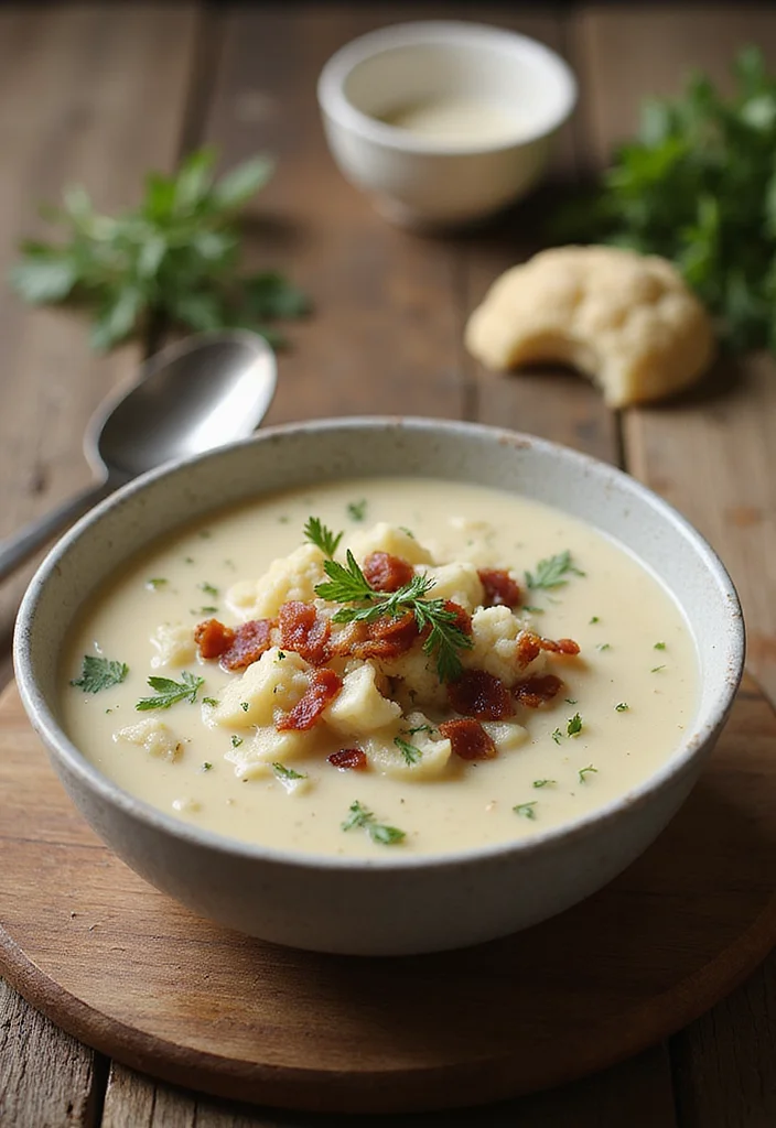 12 Keto Cauliflower Recipes for Low Carb Comfort - 3. Creamy Cauliflower Soup