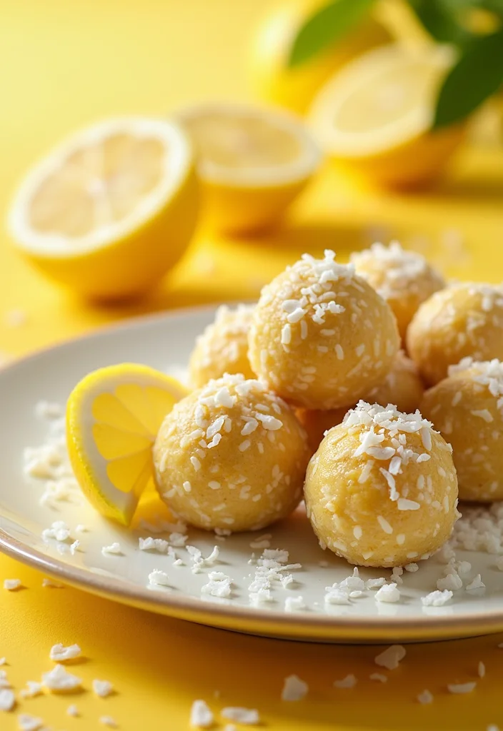 12 Keto Dessert Recipes for Sweet Low Carb Treats - 12. Lemon Coconut Energy Bites