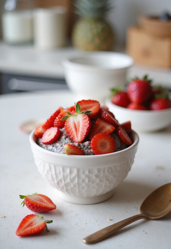 12 Keto Dessert Recipes for Sweet Low Carb Treats - 4. Strawberry Chia Seed Pudding