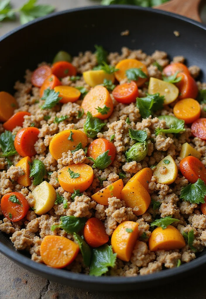 12 Keto Ground Turkey Recipes for Easy Low Carb Meals - 10. Turkey and Veggie Skillet