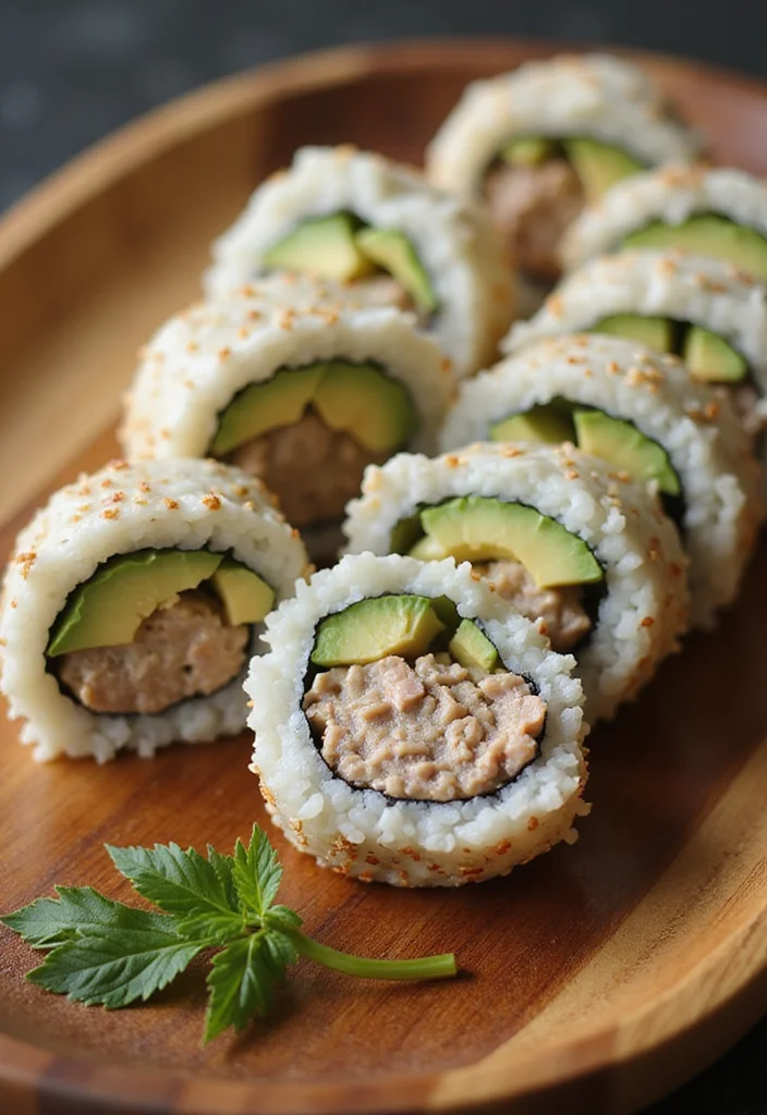 12 Keto Ground Turkey Recipes for Easy Low Carb Meals - 11. Turkey and Avocado Sushi Rolls