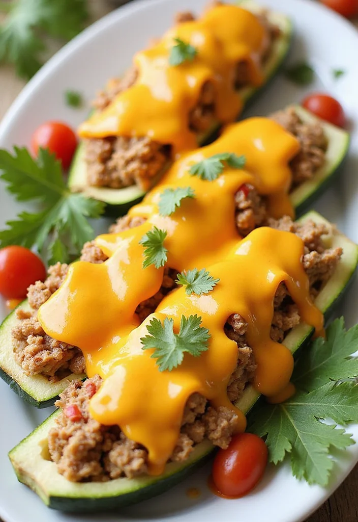 12 Keto Ground Turkey Recipes for Easy Low Carb Meals - 3. Ground Turkey Zucchini Boats