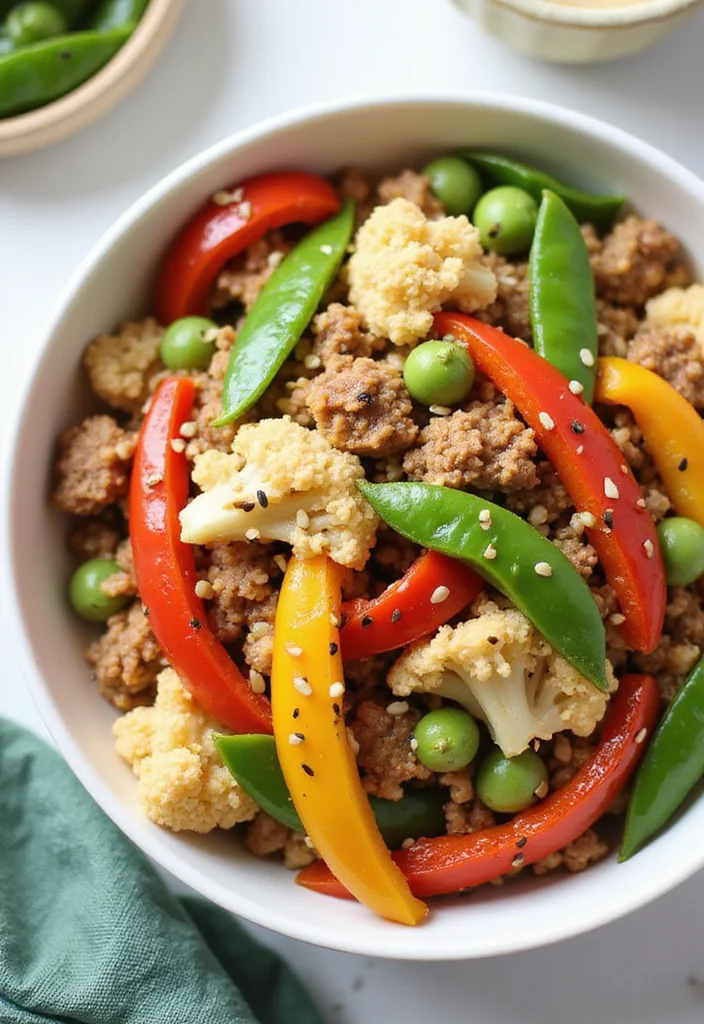 12 Keto Ground Turkey Recipes for Easy Low Carb Meals - 4. Turkey and Cauliflower Rice Stir Fry
