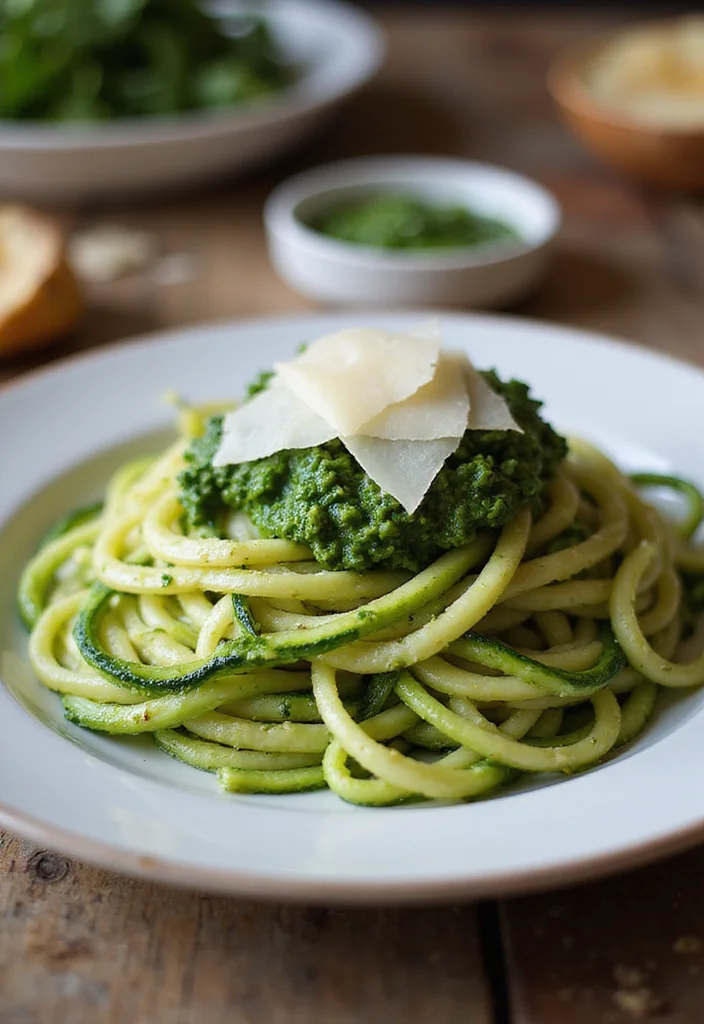 12 Light Dinner Recipes That Still Satisfy - 4. Zucchini Noodles with Pesto