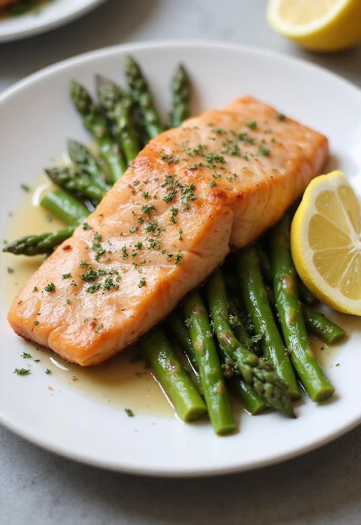 12 Low Carb Dinner Recipes for Everyday Eating - 8. Baked Salmon with Asparagus